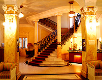 Lobby Art Nouveau Stairway at St Georges Interlaken
