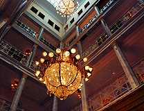 Chandelier Lobby Grand Hotel Trois Rois Basel