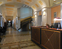 Lobby Art Deco Hall Hotel Montana Lucerne