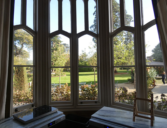 window view on the grounds