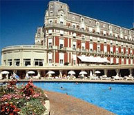 Former palce now Luxury Hotel in France poolside photo