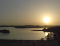 Sunset on Castle Hume Lough photo