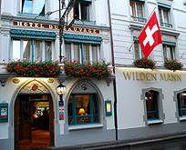 Wilden Mann Swiss Traditional Romantic Hotel Front photo